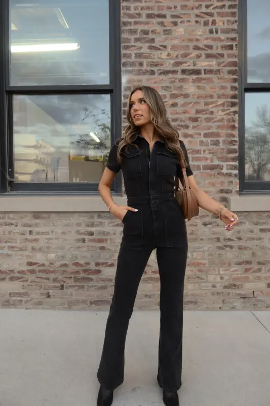 RESTOCKED: Chelsey Denim Jumpsuit